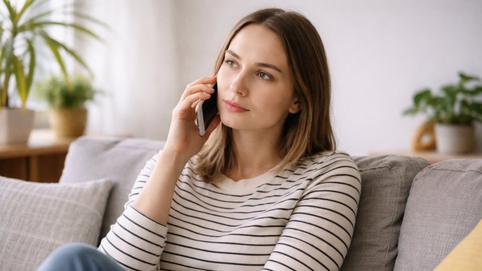 Woman calling a mental health professional about depression treatment options