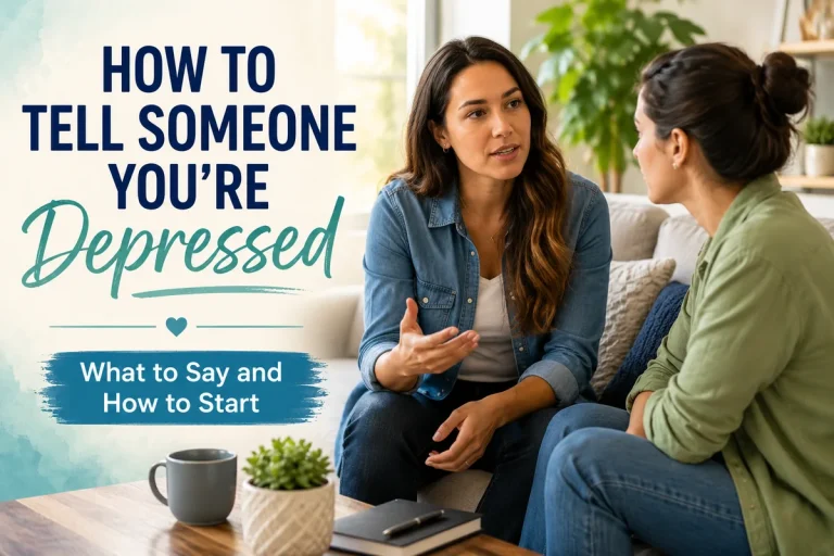 How to tell someone you're depressed and what to say when starting the conversation