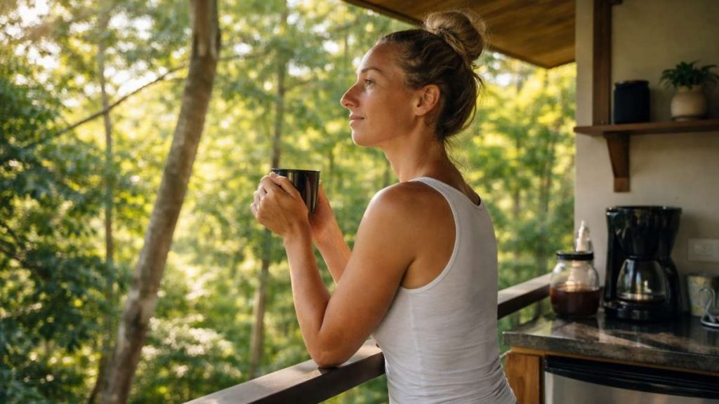 Woman in recovery at residential trauma treatment center in Key Largo Florida