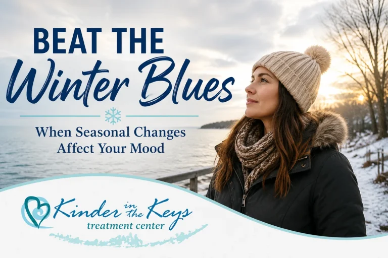Woman learning how to beat the winter blues and manage seasonal mood changes