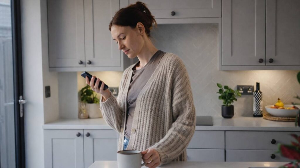 Woman calling a depression treatment center after completing a self-assessment