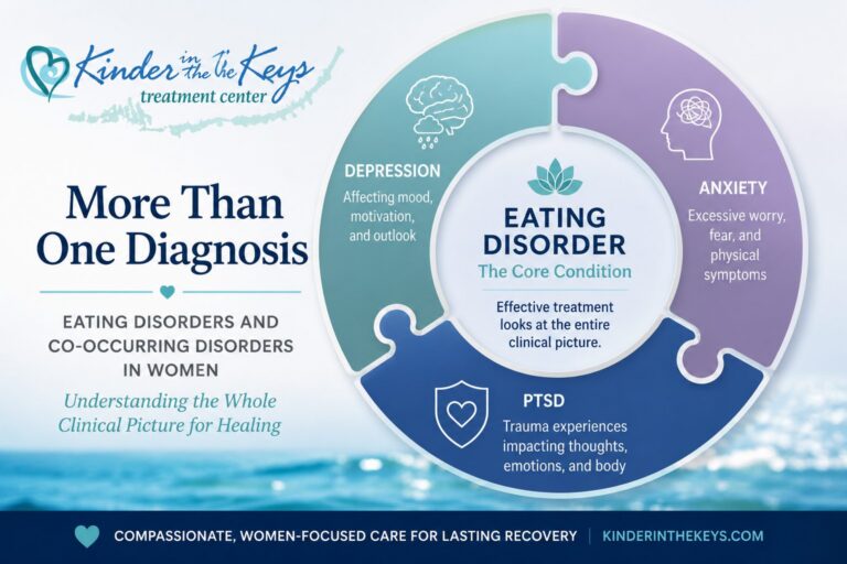 Eating disorders and co-occurring disorders in women including depression, anxiety, and PTSD