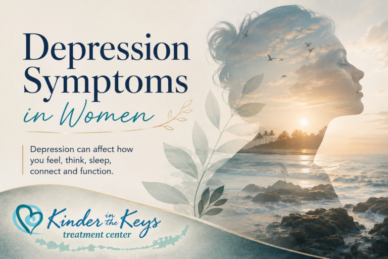 Depression symptoms in women can affect mood, sleep, thinking, connection, and daily functioning