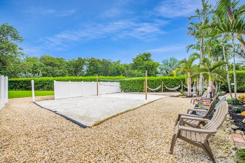 Summer volleyball activity at Kinder in the Keys treatment center
