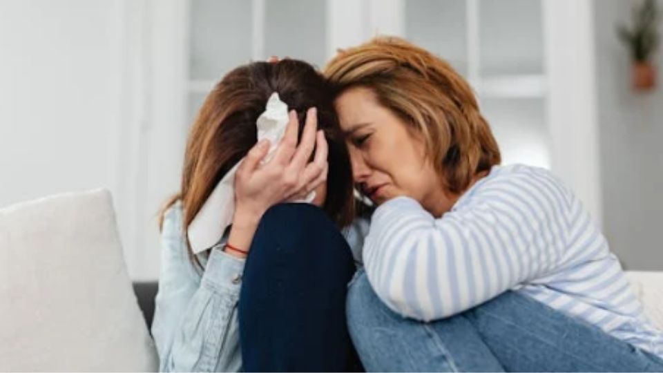 what causes depression two women help each other through depression while talking about what is bothering them.