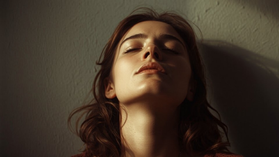 how long do mental breakdowns last hero image of a woman looking up with her eyes closed.