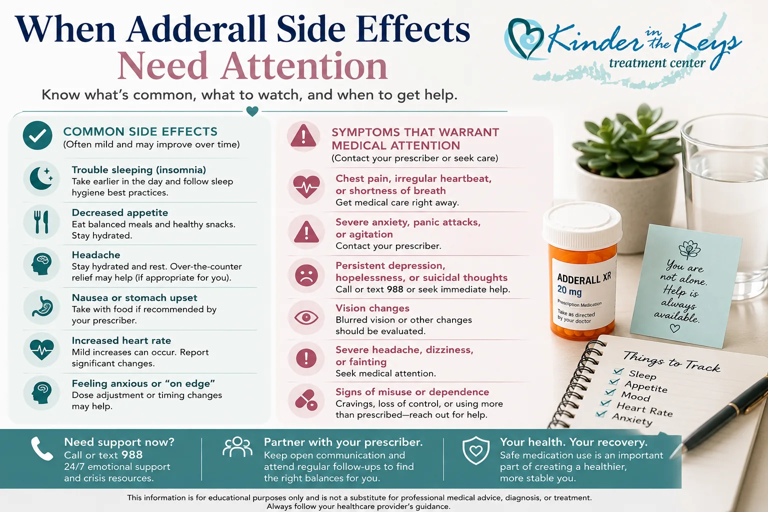 Adderall side effects in females and symptoms that need medical attention