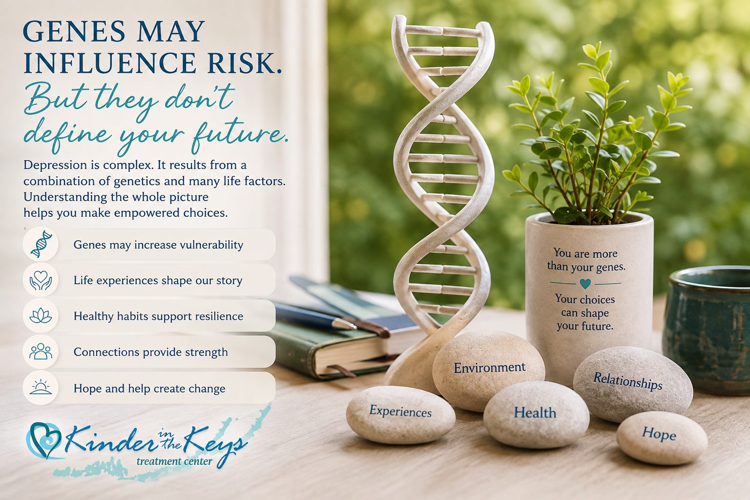 Is depression genetic – genetic vulnerability, environment, health, relationships, and life experiences influence depression risk