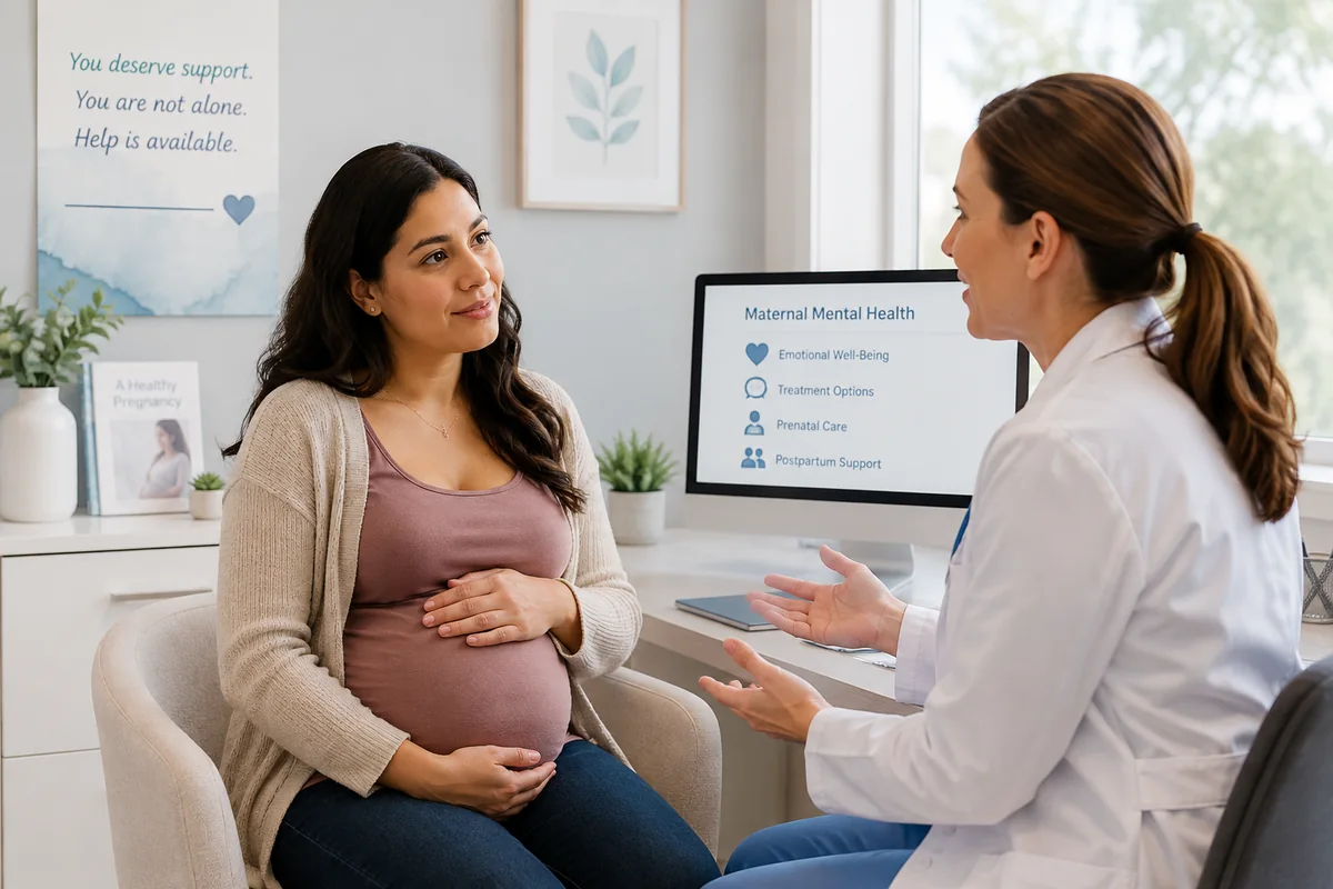 Depression during pregnancy and coordinated prenatal mental health care Placement: under “Getti