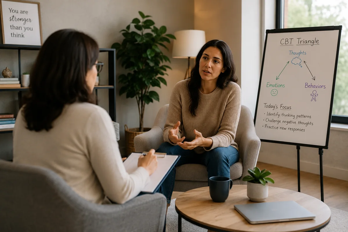 PTSD symptoms in women addressed through cognitive behavioral therapy
