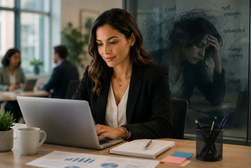 High functioning depression hidden behind outward success at work