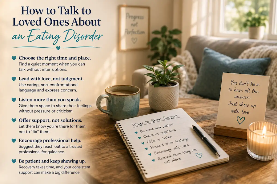 How to talk to loved ones about an eating disorder and build supportive communication