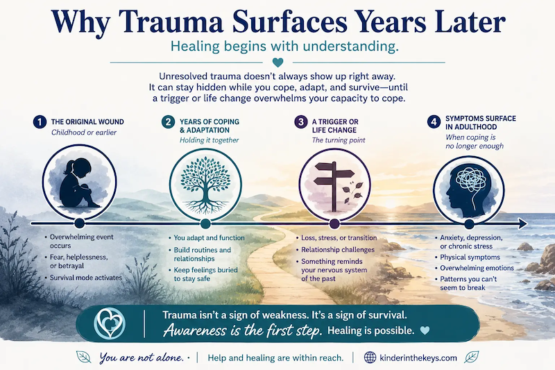 Signs of emotional trauma in adults and why trauma can surface years later