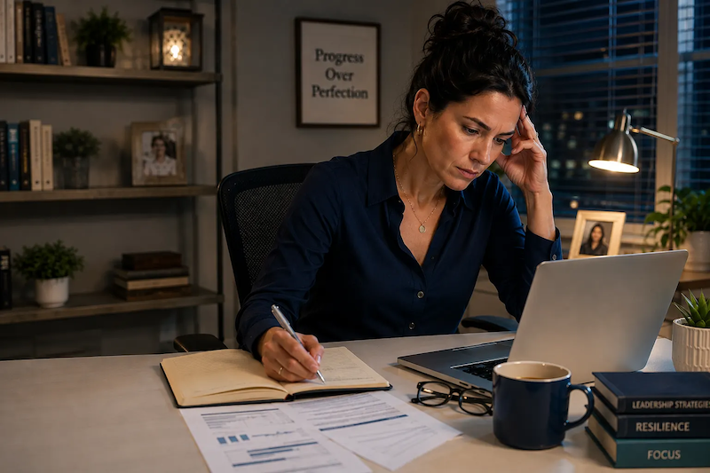 High-functioning PTSD in a woman continuing to work while experiencing hidden stress